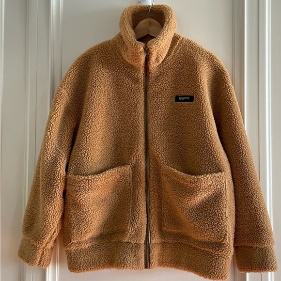 Brunette The Label Jackets & Blazers - Brunette The Label | Teddy Bear Zipper Jacket - size XS/S